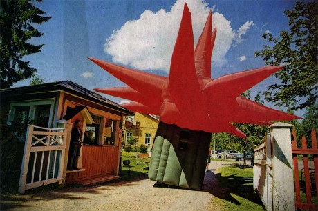 Big Red Scan of photo of Big Red in Vasabladet