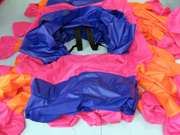 New inflatable suit under fabrication