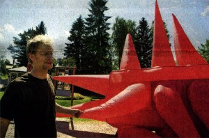 Jimmy and Big Red Scan of photo of Jimmy and Big Red from Vasabladet