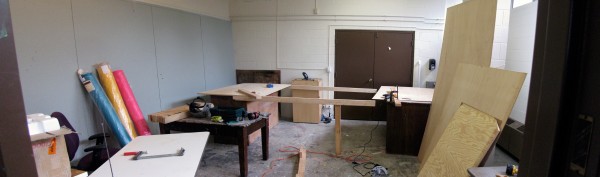 Moving into the studio at Albion College