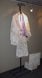 Hand-made canvas suit for bicycle performance