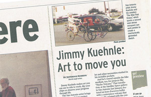 Review of Jimmy Kuehnle in Gallery 76 by Jefferson Robbins.